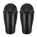 Car Dustbin 2 Pc – Bin for Car, Office, Home & Vehicle – Car Accessories, Portable Garbage Organizer with Lid, Small Trash Box for Table, Desk, Kitchen & Travel (Black)