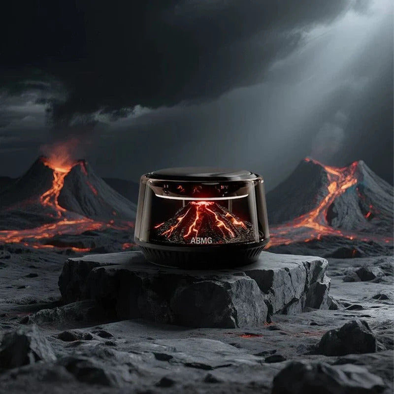 Volcano & Glacier Smart Car Diffuser – Metal Alloy Aromatherapy