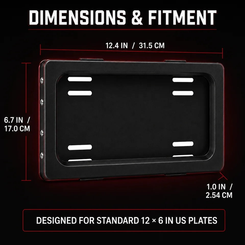 Stealth Motorized License Plate Curtain – Single Plate Kit