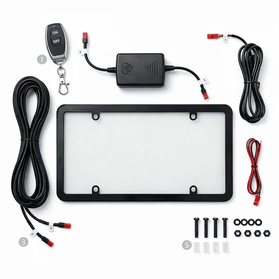 PDLC License Plate Fogger - Instant Privacy Shield