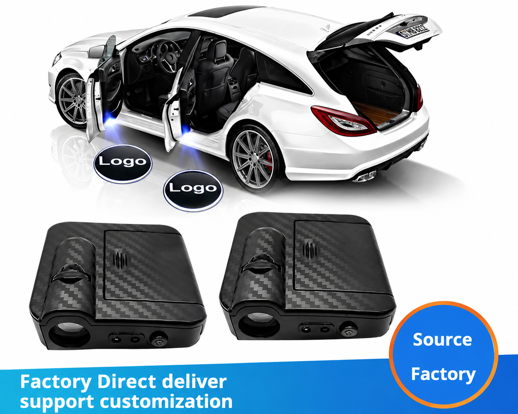 Car Entrance Welcome Door Projector Shadow Wireless Light 2 Pcs Set