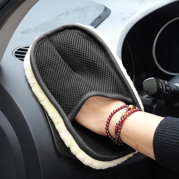 7 PCS Car Cleaning Kit with 3-in-1 Mini Vacuum Cleaner, Microfiber Cloth,Big Duster,Car Cleaning Sprey,Wheel Brush,AC Vent Brush&Interior Dust Brush