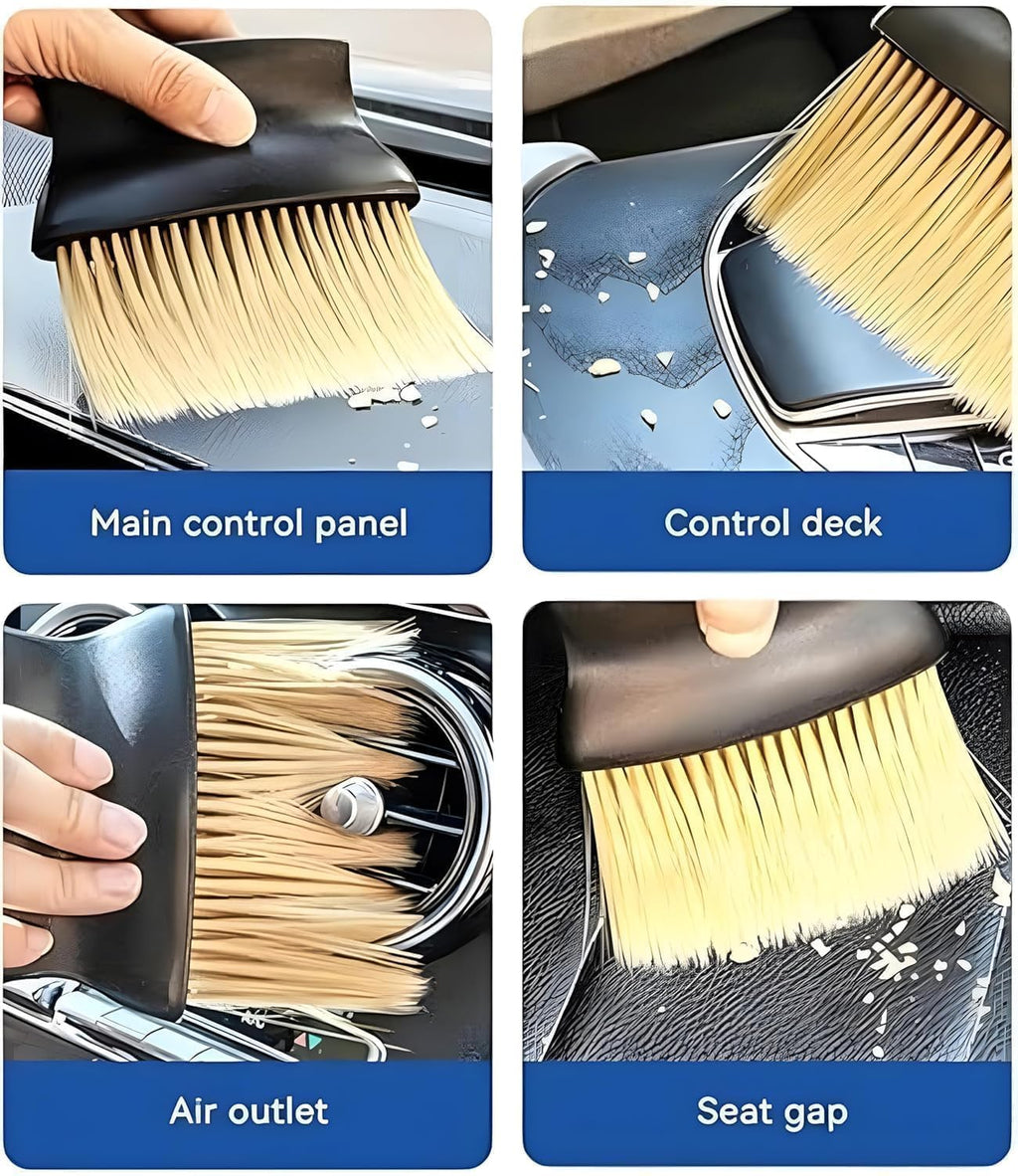 7 PCS Car Cleaning Kit with 3-in-1 Mini Vacuum Cleaner, Microfiber Cloth,Big Duster,Car Cleaning Sprey,Wheel Brush,AC Vent Brush&Interior Dust Brush