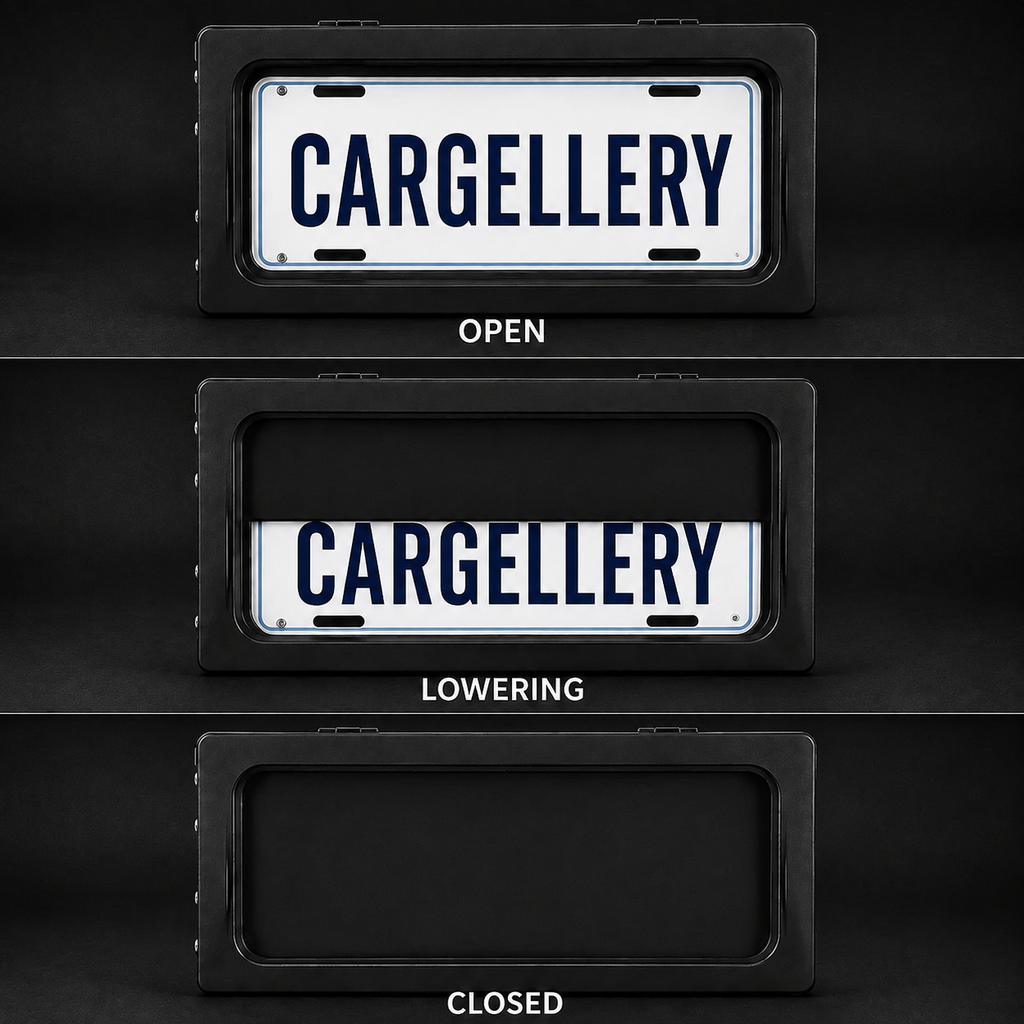 Stealth Motorized License Plate Curtain – Single Plate Kit