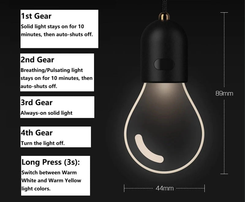 Car Charm Bulb – Rechargeable Hanging Ambient Light