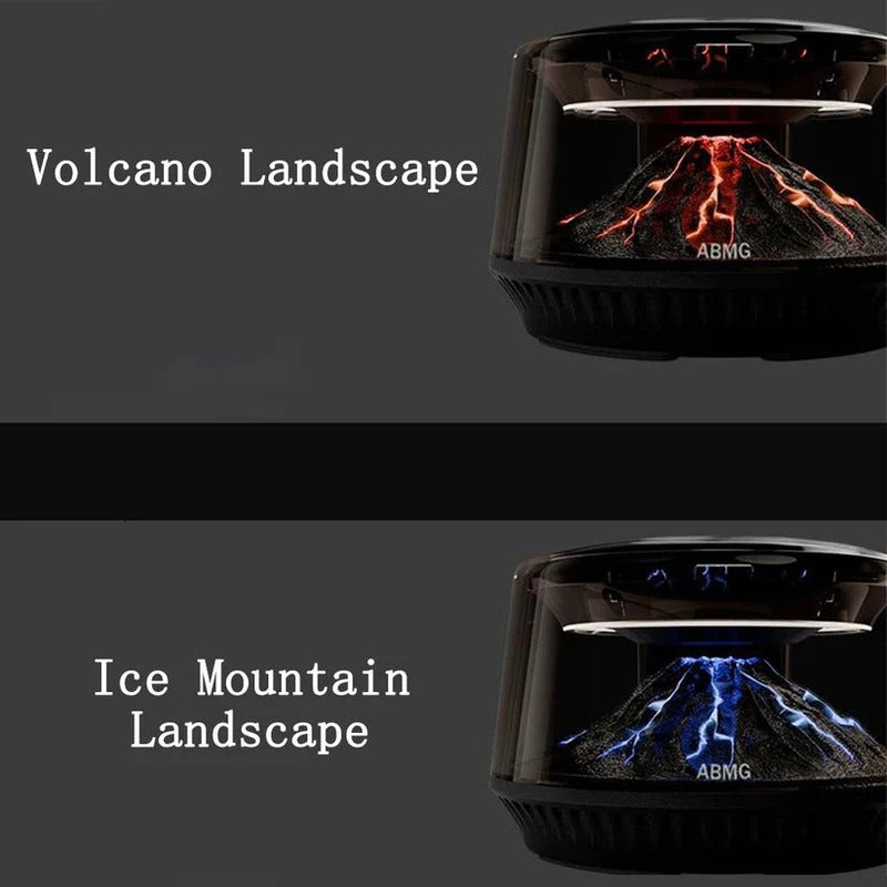 Volcano & Glacier Smart Car Diffuser – Metal Alloy Aromatherapy